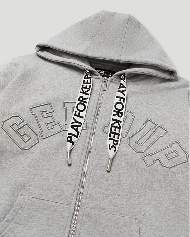 Geedup PFK Laced Grey Zip Jacket