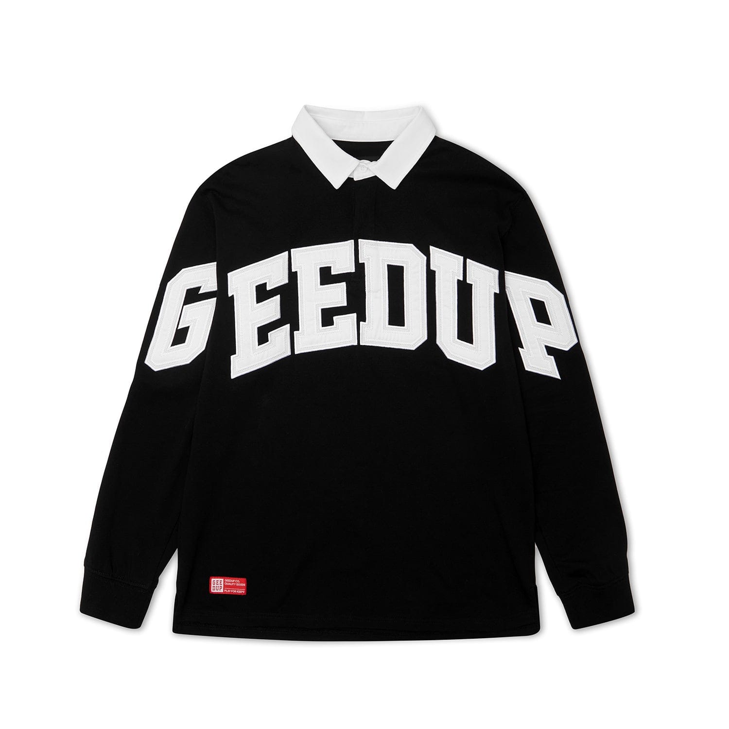 Geedup O/S Team Logo Rugby Black Jersey