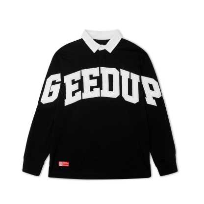 Geedup O/S Team Logo Rugby Black Jersey