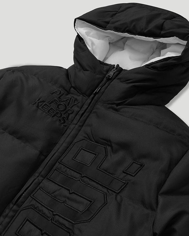 Geedup Core Logo Reversible Puffer Black/White Jacket