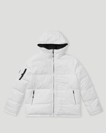 Geedup Core Logo Reversible Puffer Black/White Jacket
