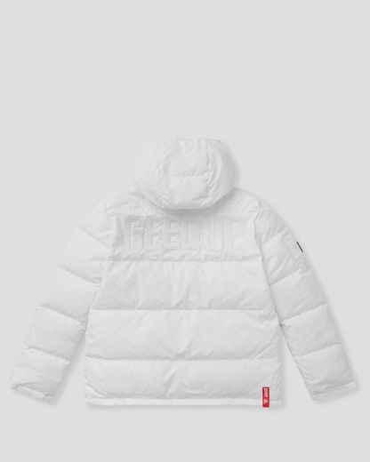 Geedup Core Logo Reversible Puffer Black/White Jacket