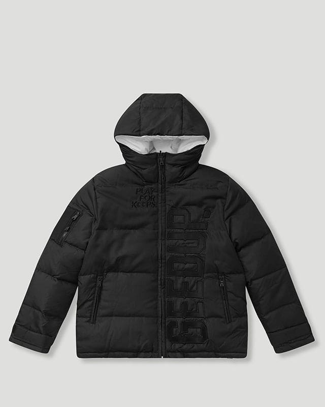 Geedup Core Logo Reversible Puffer Black/White Jacket