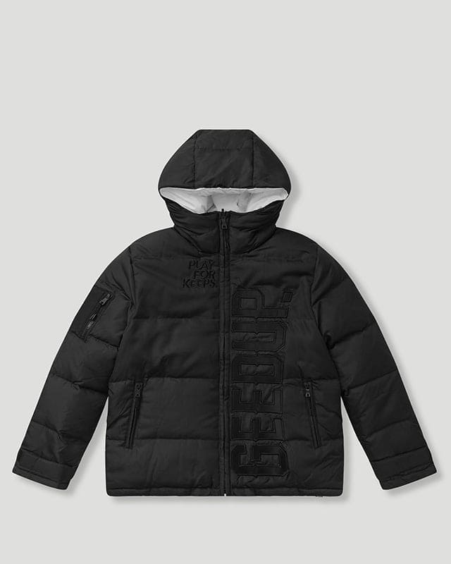 Geedup Core Logo Reversible Puffer Black/White Jacket