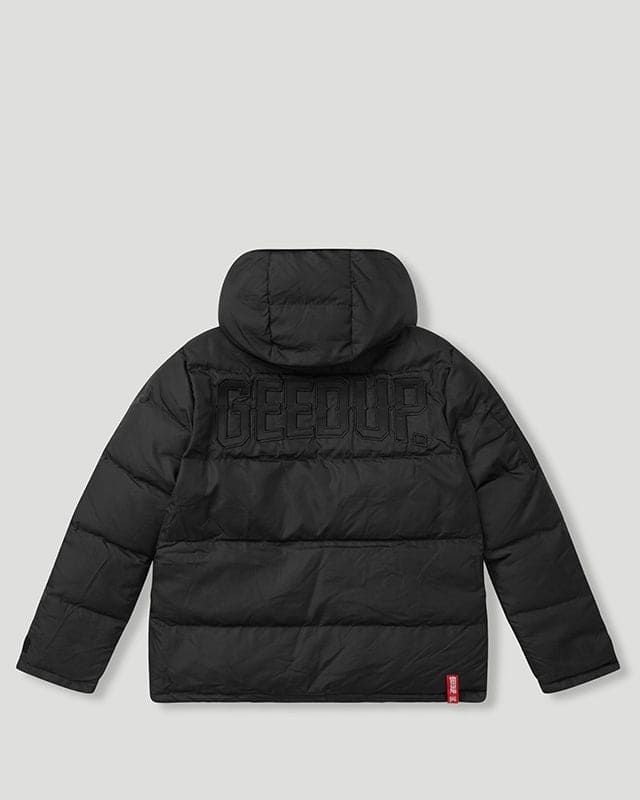 Geedup Core Logo Reversible Puffer Black/White Jacket