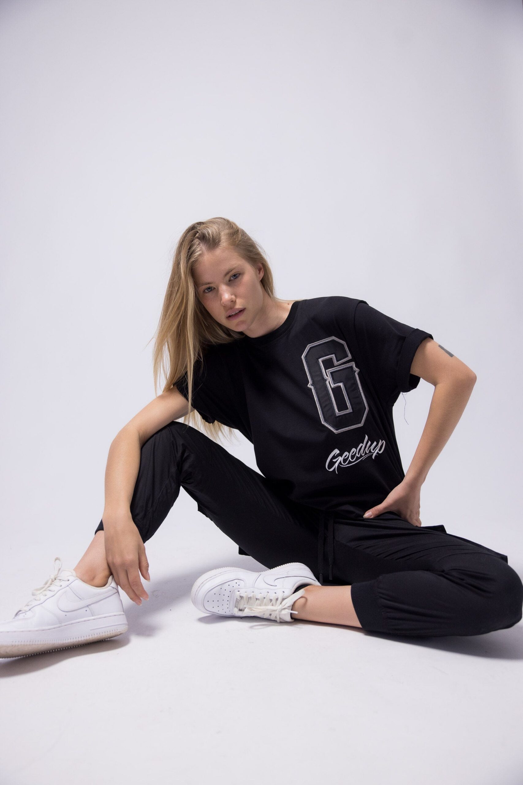 Geedup G Script Logo Black T-Shirt