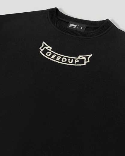 Geedup G/PFK Script Black Crewneck