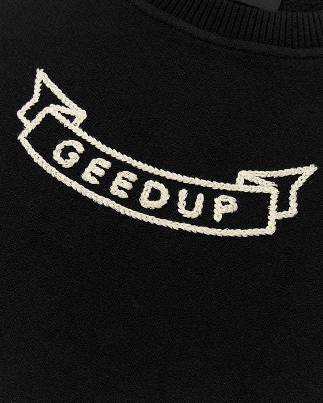Geedup G/PFK Script Black Crewneck