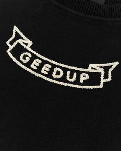 Geedup G/PFK Script Black Crewneck