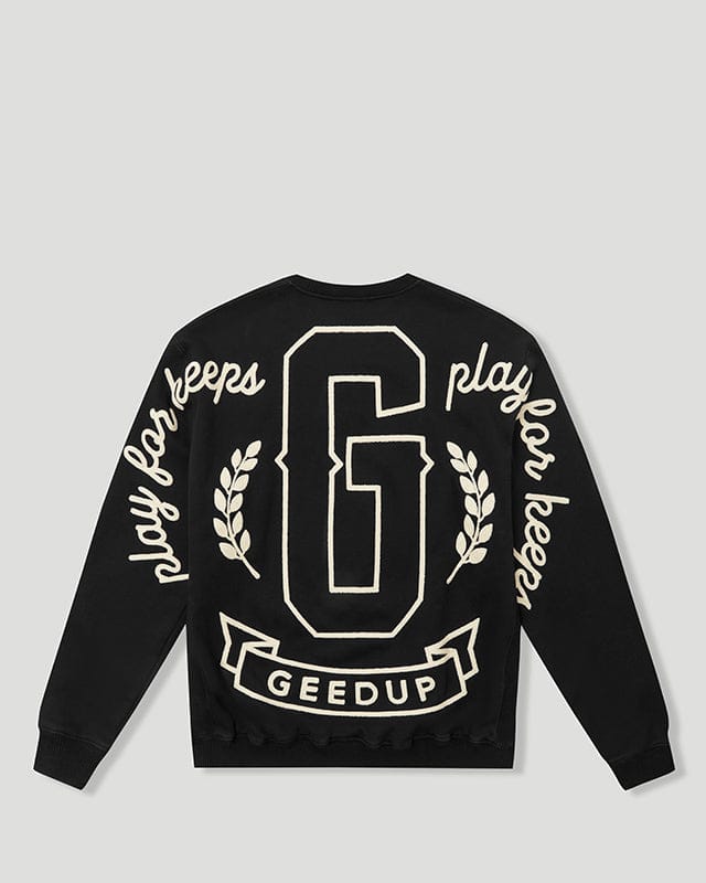 Geedup G/PFK Script Black Crewneck