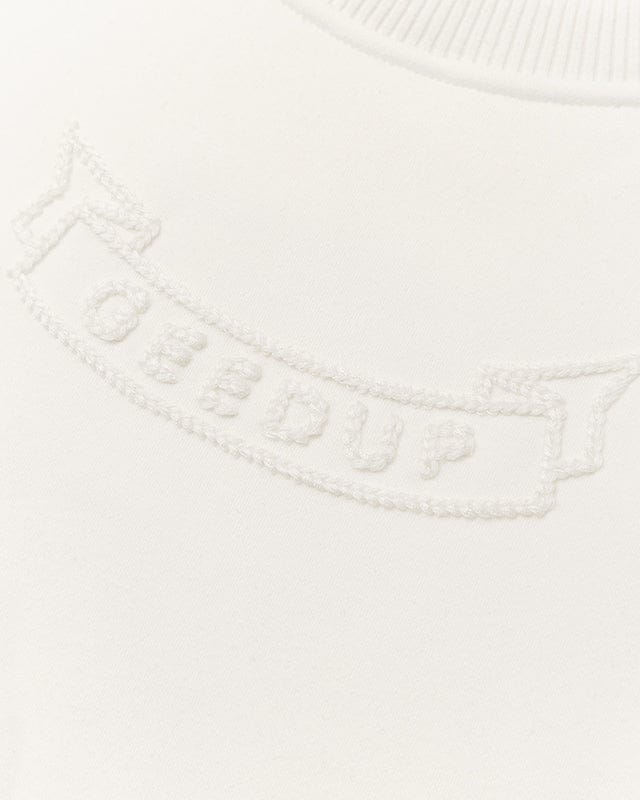 Geedup G/PFK Script Cream Crewneck