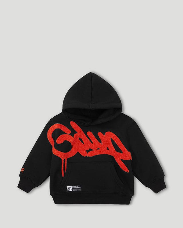 Geedup Handstyle Kids Tracksuit Orange Black/Burnt