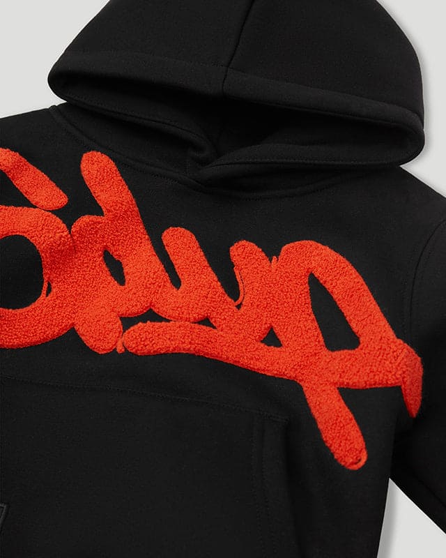 Geedup Handstyle Kids Tracksuit Orange Black/Burnt