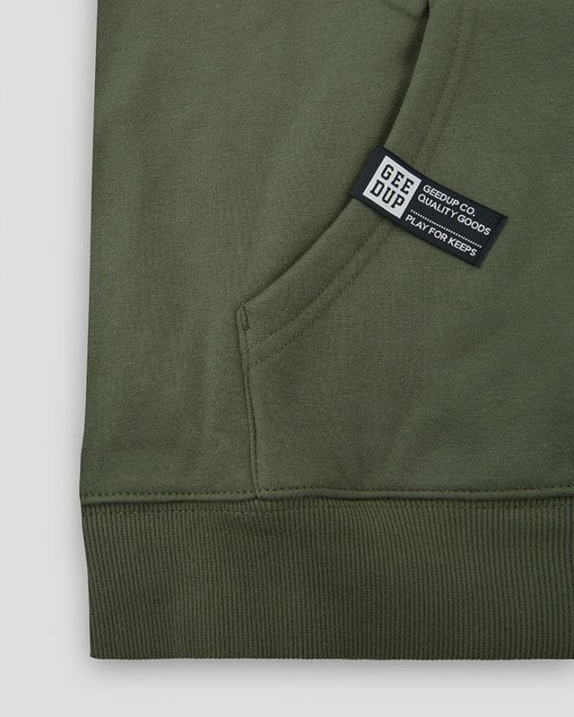 Geedup Hoodie O/S Emblem Emboss Hoody Military Green