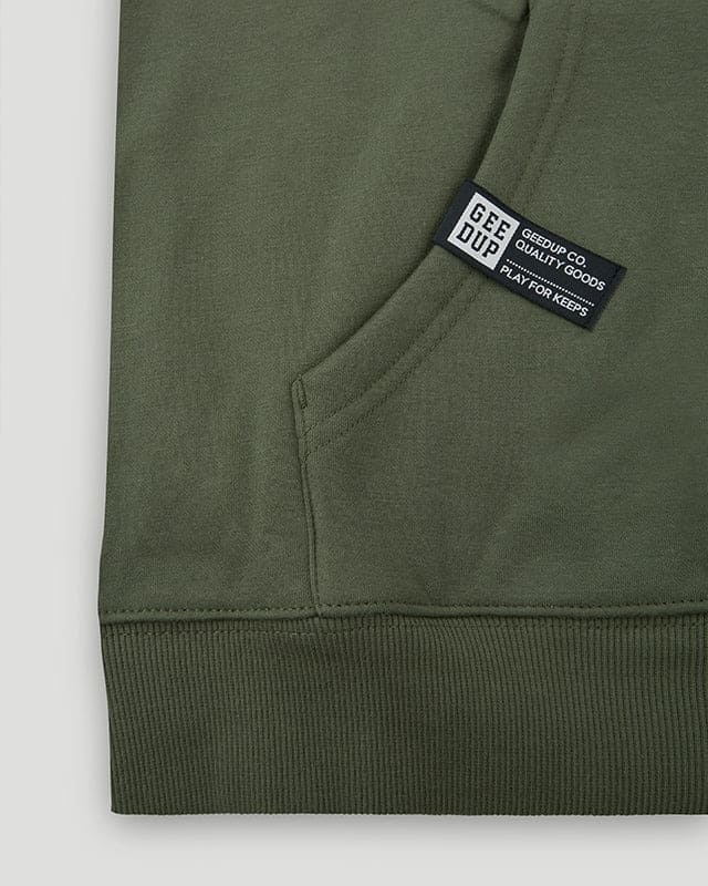Geedup Hoodie O/S Emblem Emboss Hoody Military Green