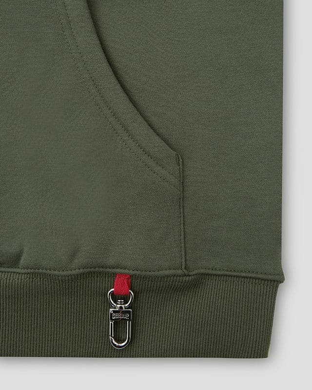 Geedup Hoodie O/S Emblem Emboss Hoody Military Green