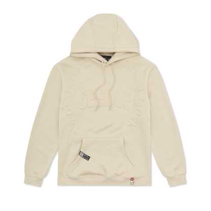 Geedup Hoodie O/S Emblem Emboss Hoody Sand