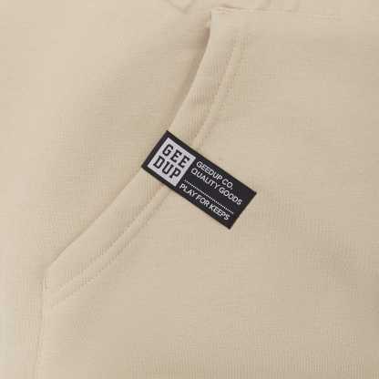 Geedup Hoodie O/S Emblem Emboss Hoody Sand