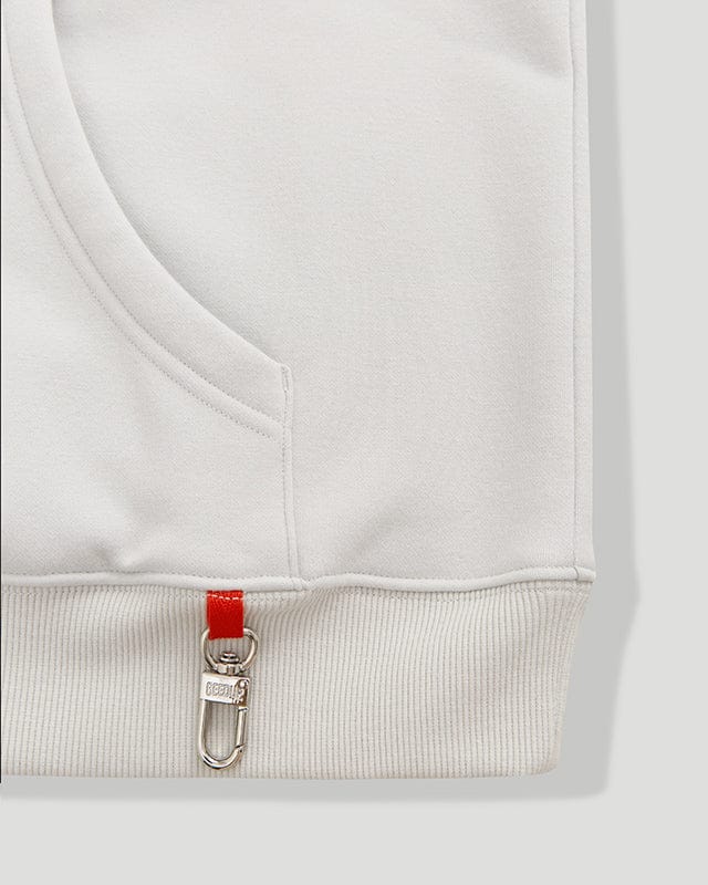 Geedup Hoodie O/S Emblem Emboss Ice Grey