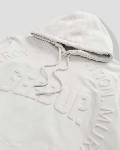 Geedup Hoodie O/S Emblem Emboss Ice Grey