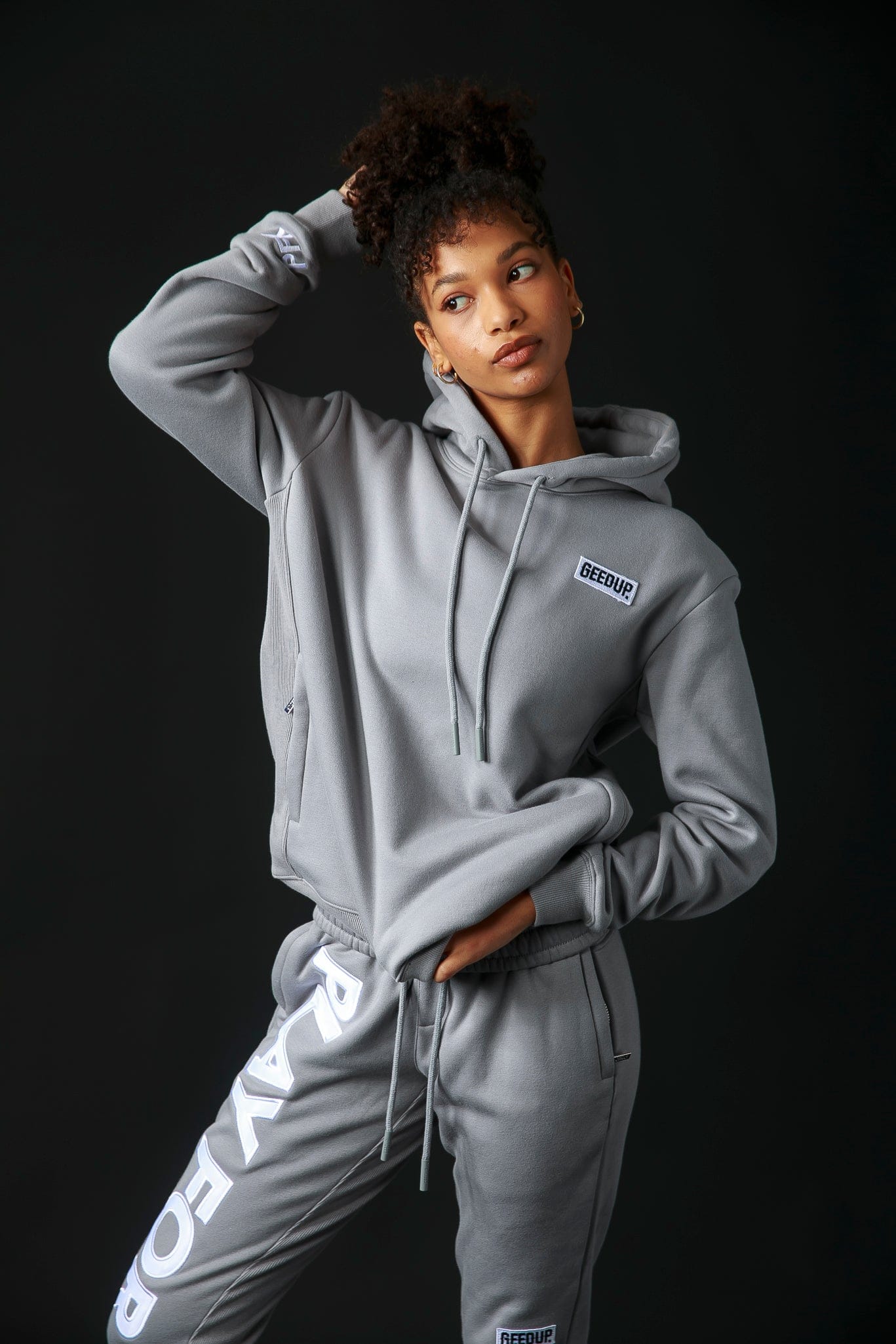 Geedup Hoodie PFK Grey/White
