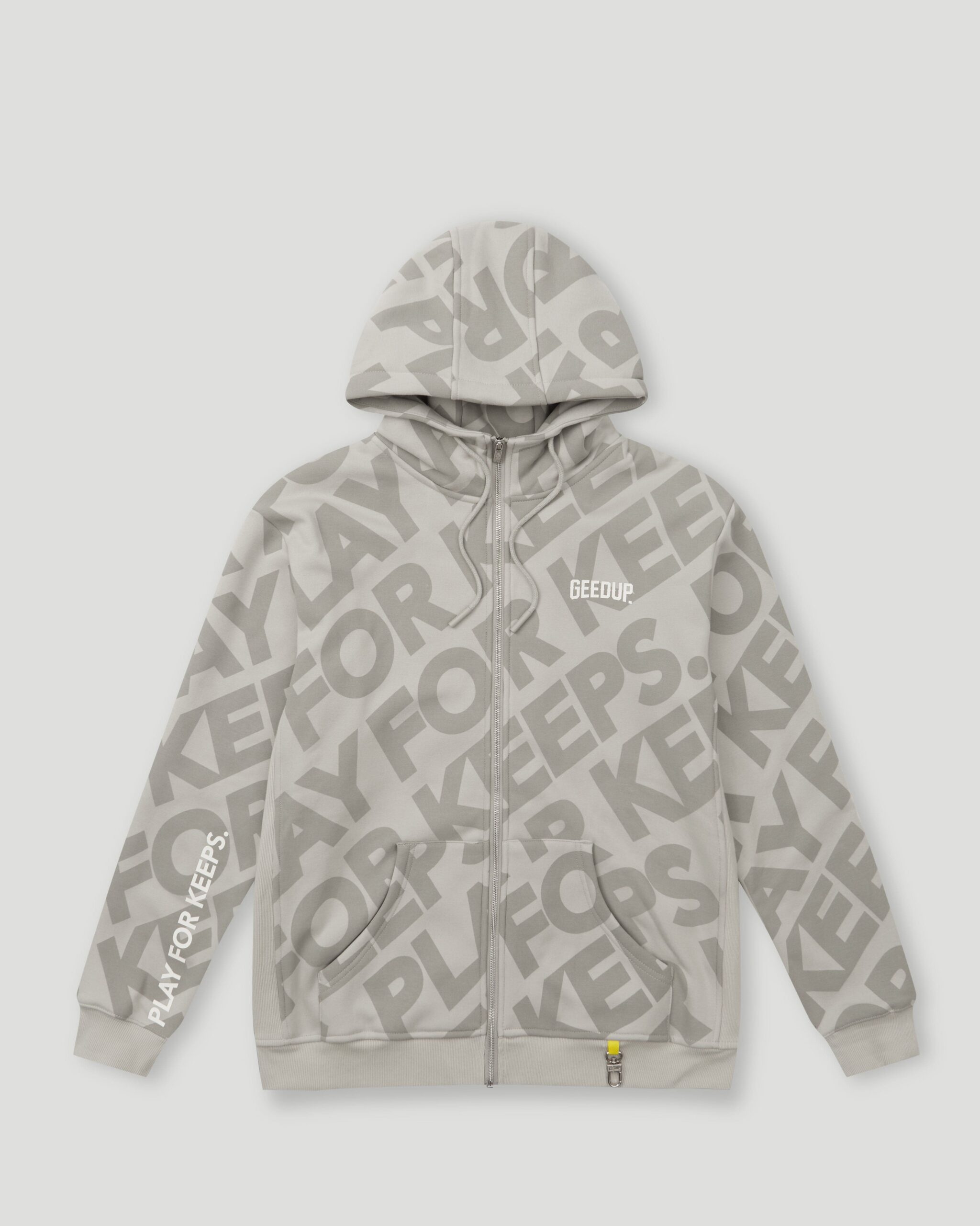 Geedup Hoodie PFK Monogram Zip Concrete Jacket
