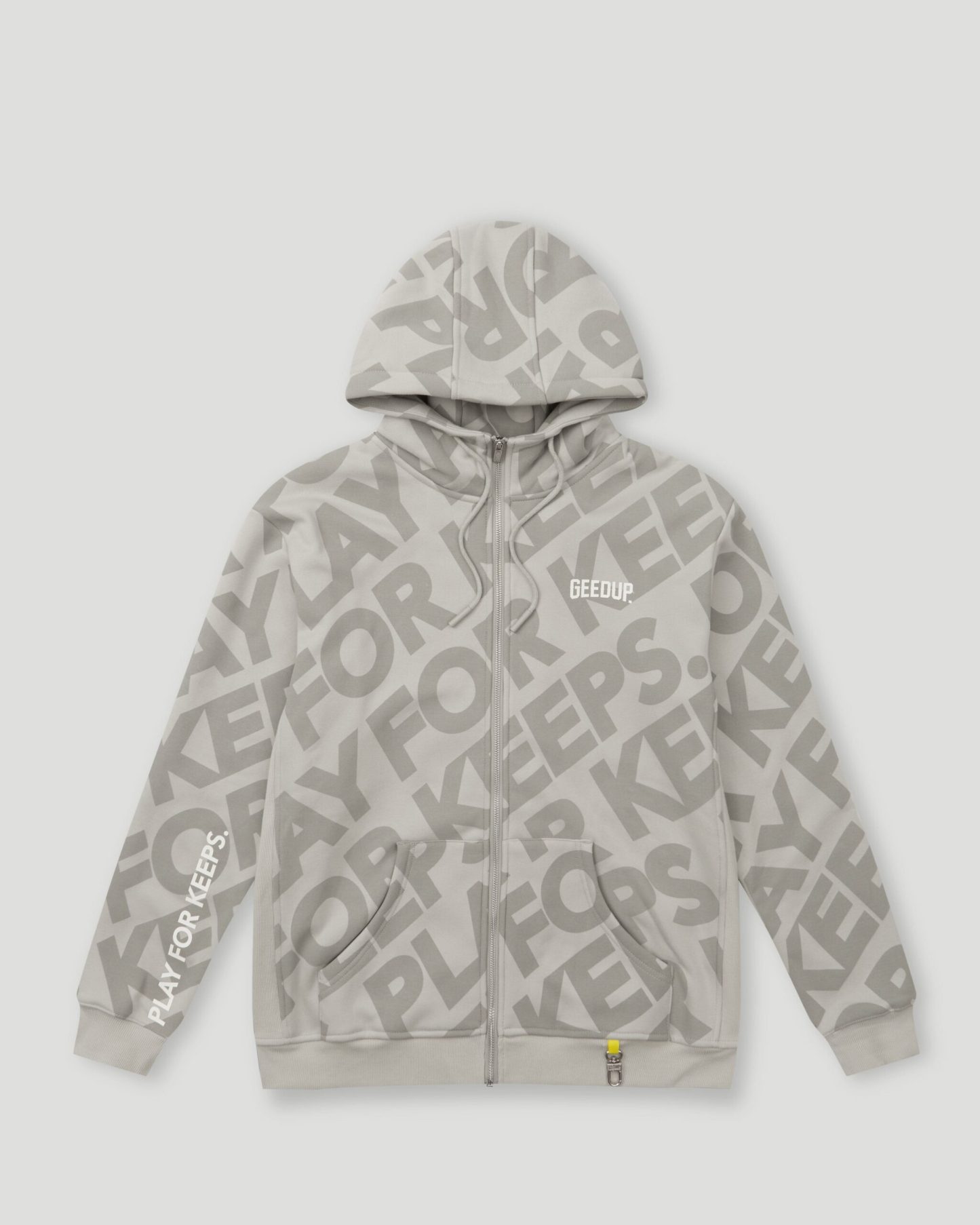 Geedup Hoodie PFK Monogram Zip Concrete Jacket