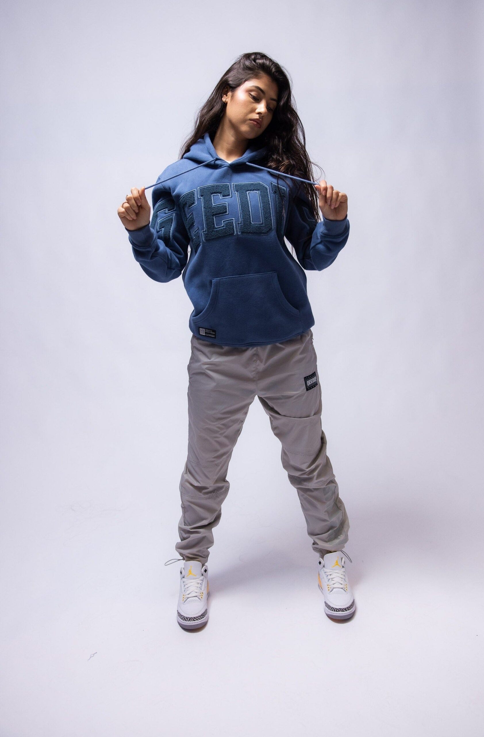 Geedup Hoody Team Logo  Petrol Blue/Blue