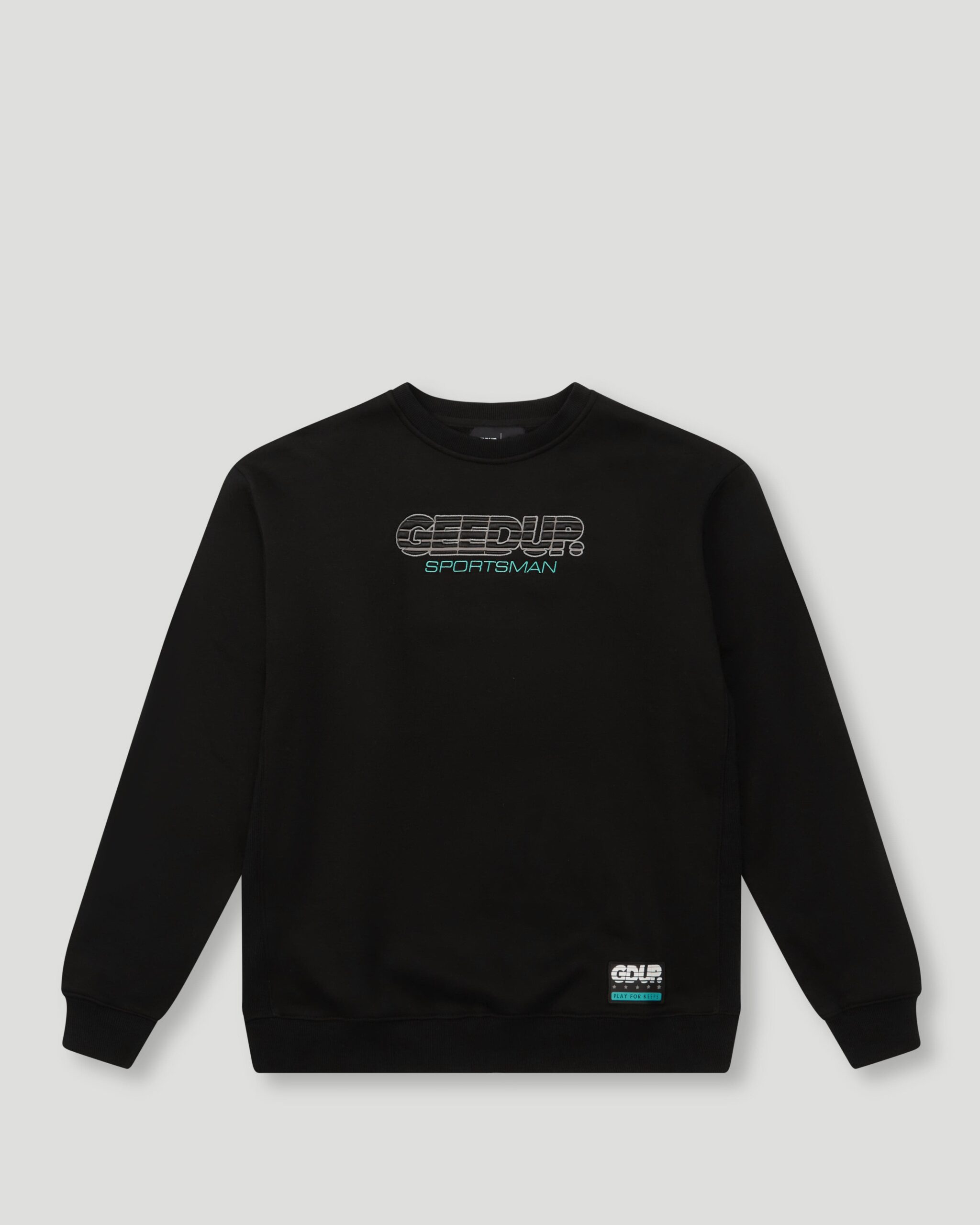 Geedup OS Sportsman 2.0 Crewneck Green Black/Aqua