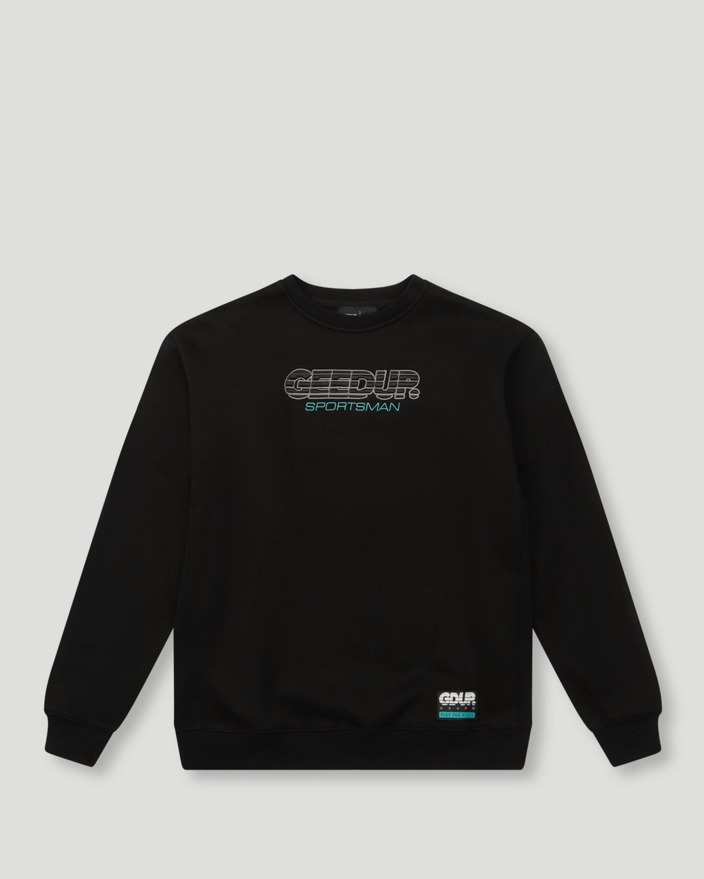 Geedup OS Sportsman 2.0 Crewneck Green Black/Aqua