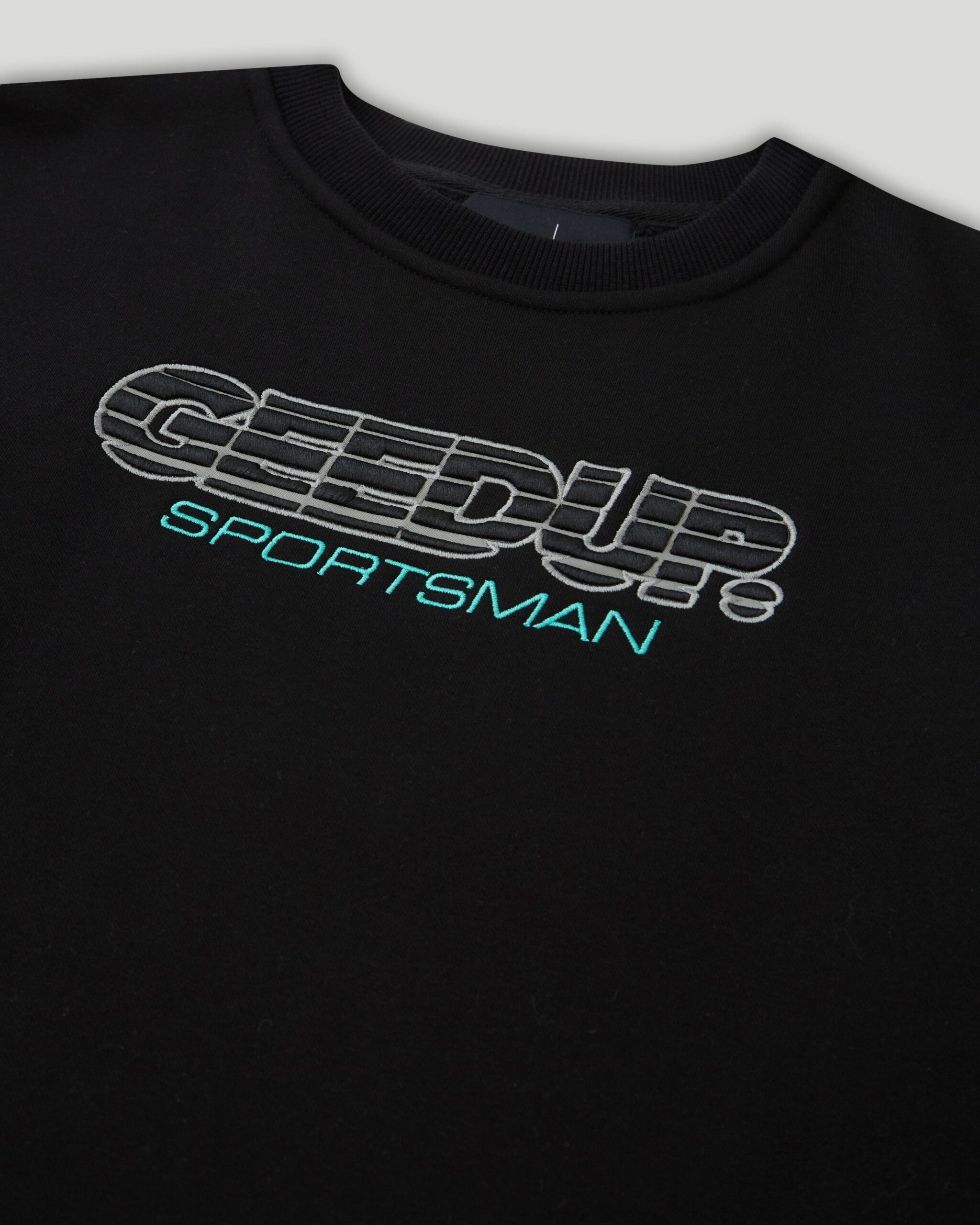 Geedup OS Sportsman 2.0 Crewneck Green Black/Aqua