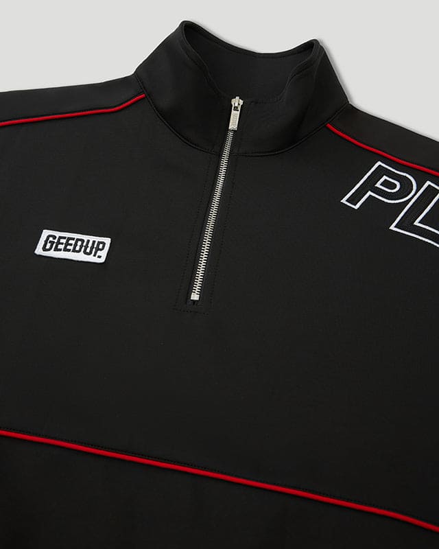 Geedup Play For Keeps Black/Red Qtr Zip