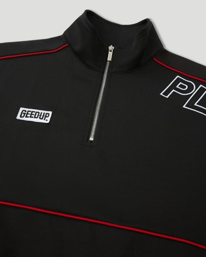 Geedup Play For Keeps Black/Red Qtr Zip