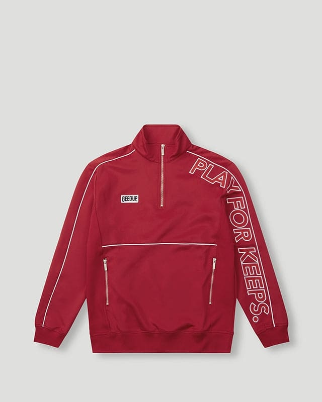 Geedup Play For Keeps Qtr Red/White Zip