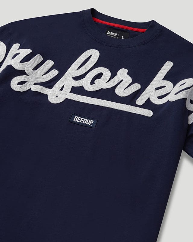 GeedupT-Shirt PFK Script  Navy/White