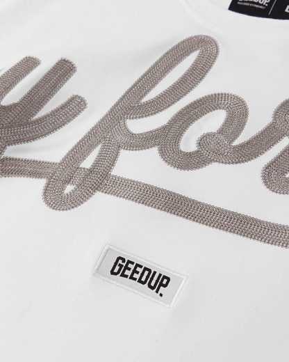 Geedup T-Shirt PFK Script White/Grey