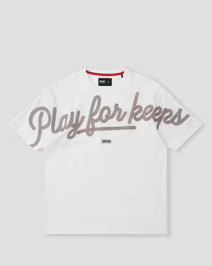 Geedup T-Shirt PFK Script White/Grey
