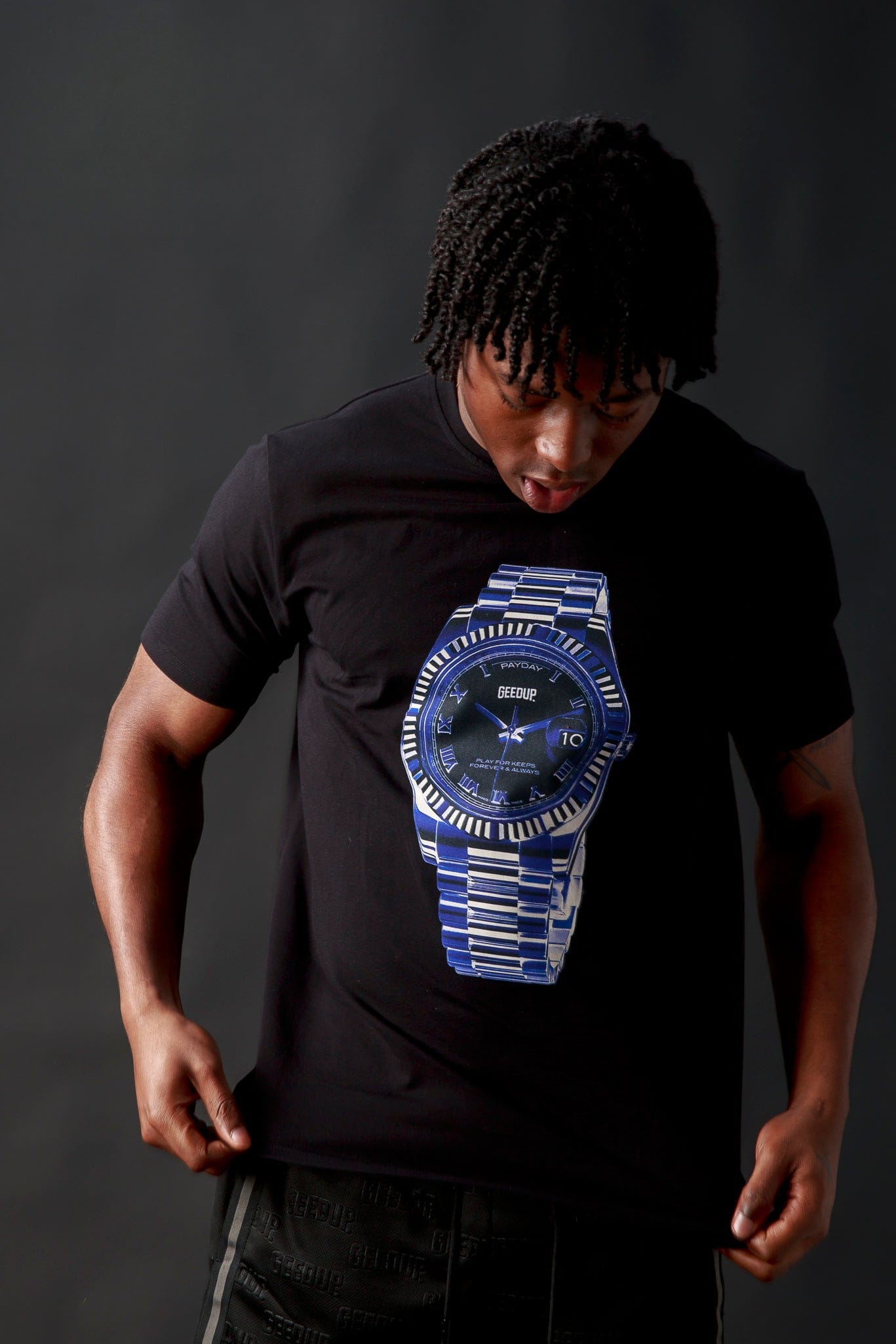 Geedup T-Shirt Payday Watch  Black