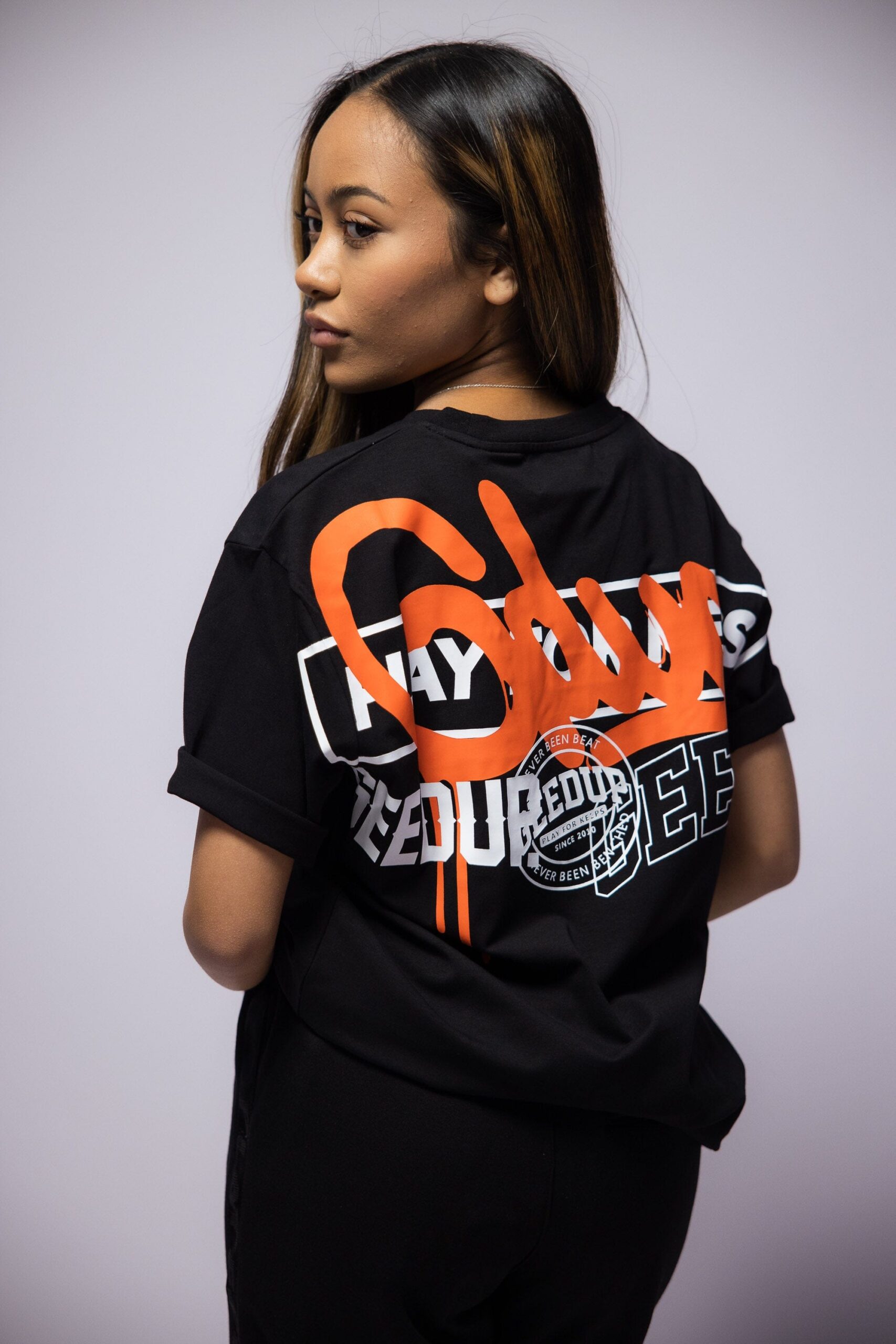 Geedup T-Shirt Subway Black/Orange