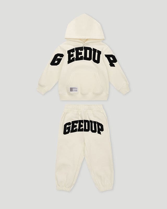 Geedup Team Logo Kids Buttercream/Black Tracksuit