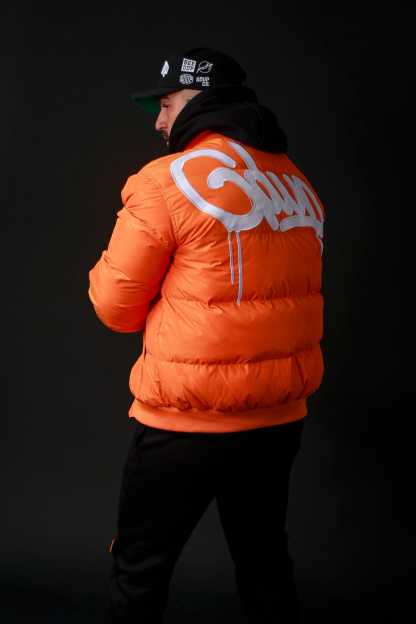 Geedup Team Logo/Handstyle Reversible Black/Orange Bomber