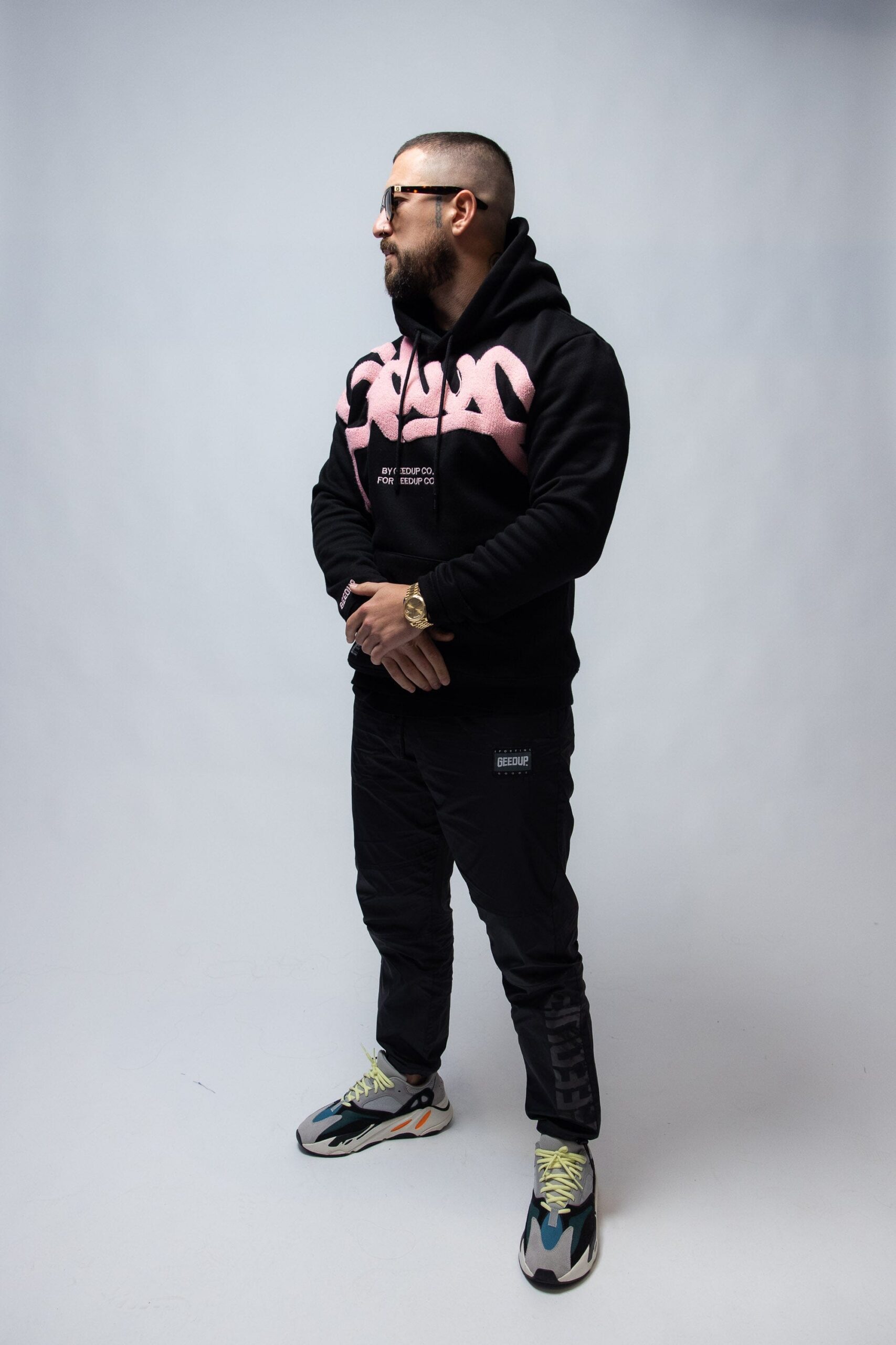 Geedup Tech Black Track Pants