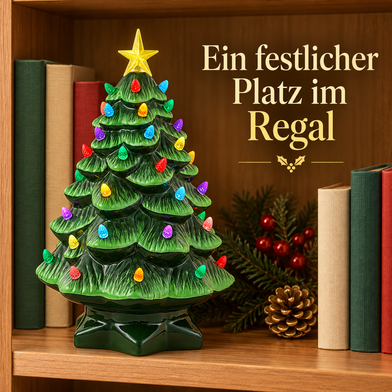 Ein grüner LED-Weihnachtsbaum, 1 Stück