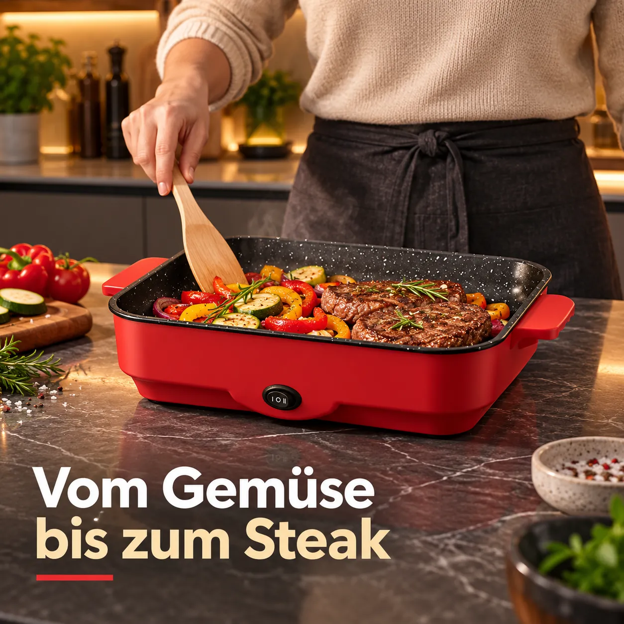 Indoor-Grill 26 cm – perfekt für 2–4 Personen