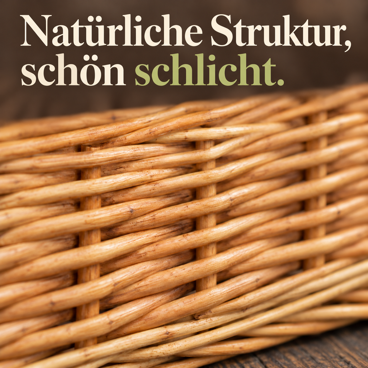 Produktansicht: Geflochtener Blumenkorb für liebevolle Arrangements