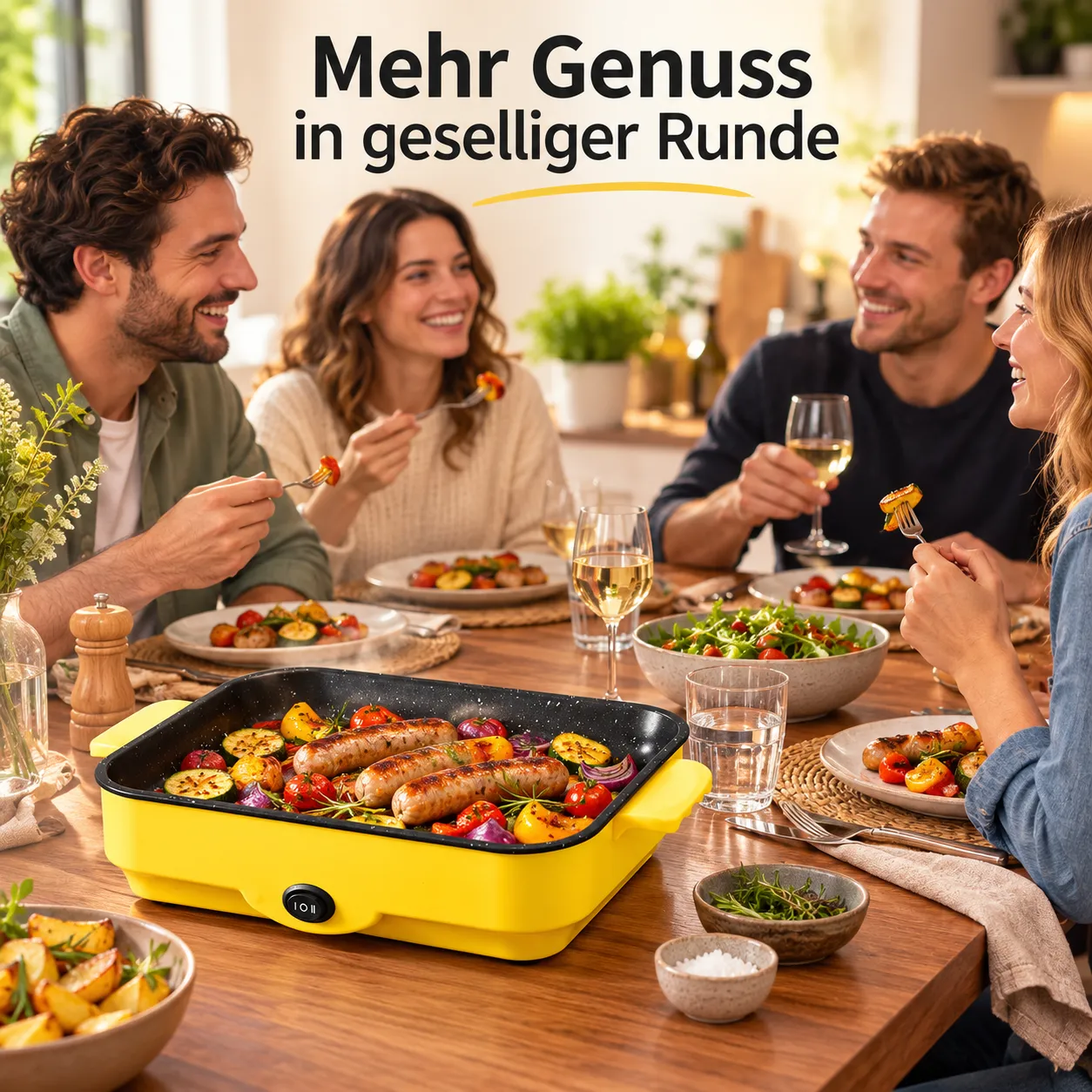 Indoor-Grill 26 cm – perfekt für 2–4 Personen