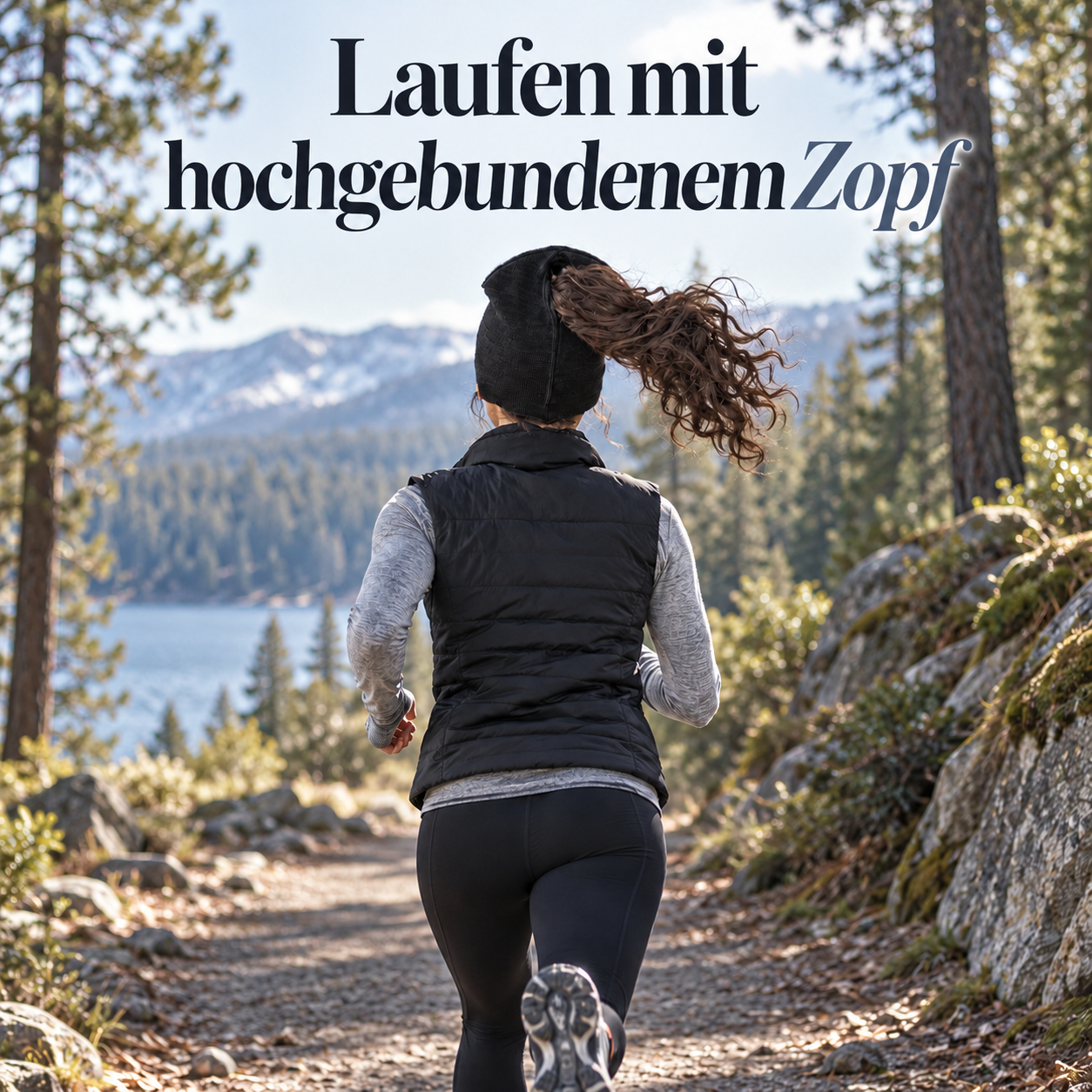 Beanie mit Zopföffnung für angenehmen Komfort im Freien – Produktansicht