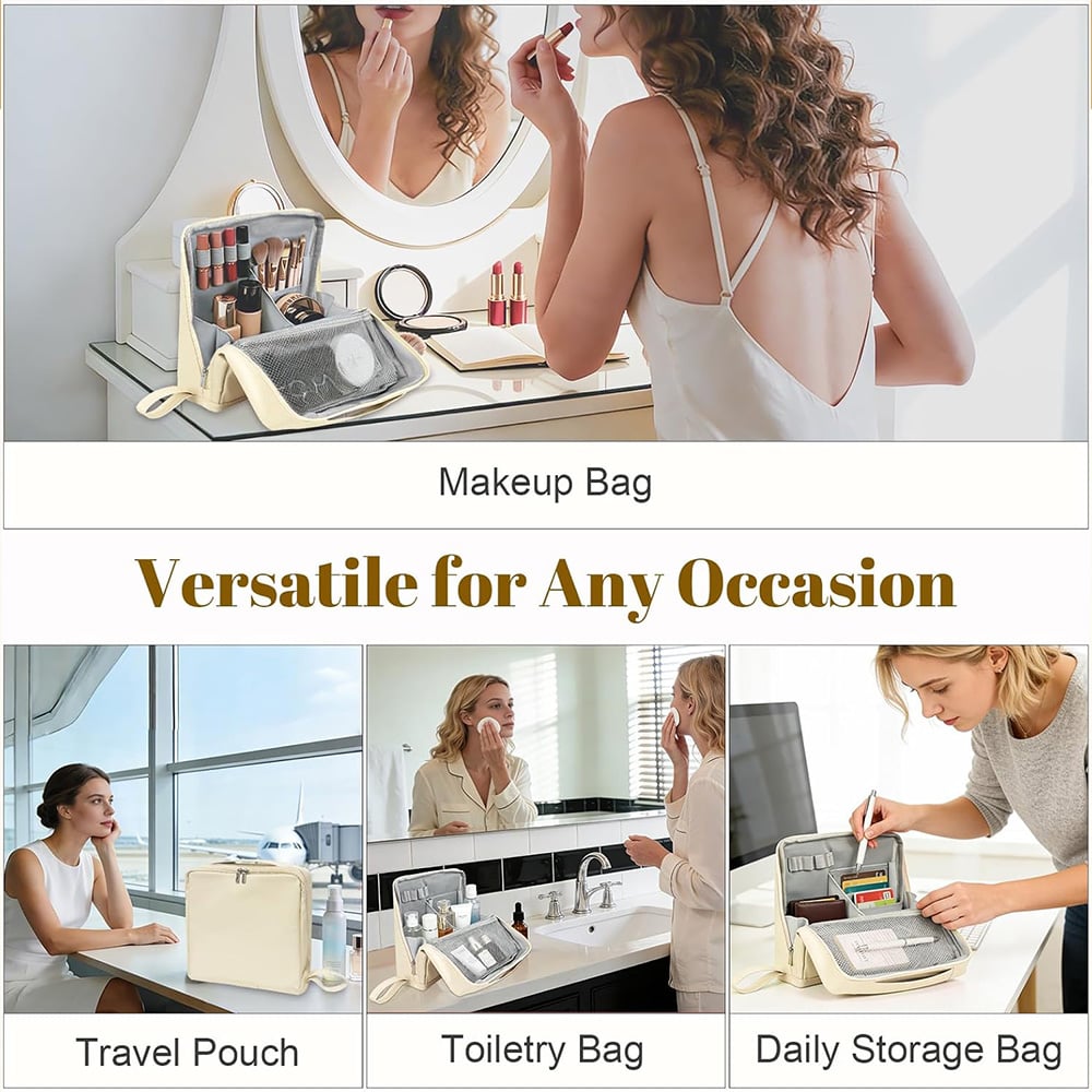 Upright Cosmetic Organizer Bag