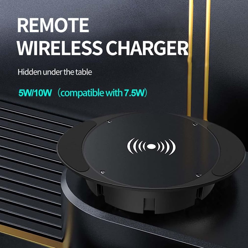 Invisible Under-Desk Wireless Charger