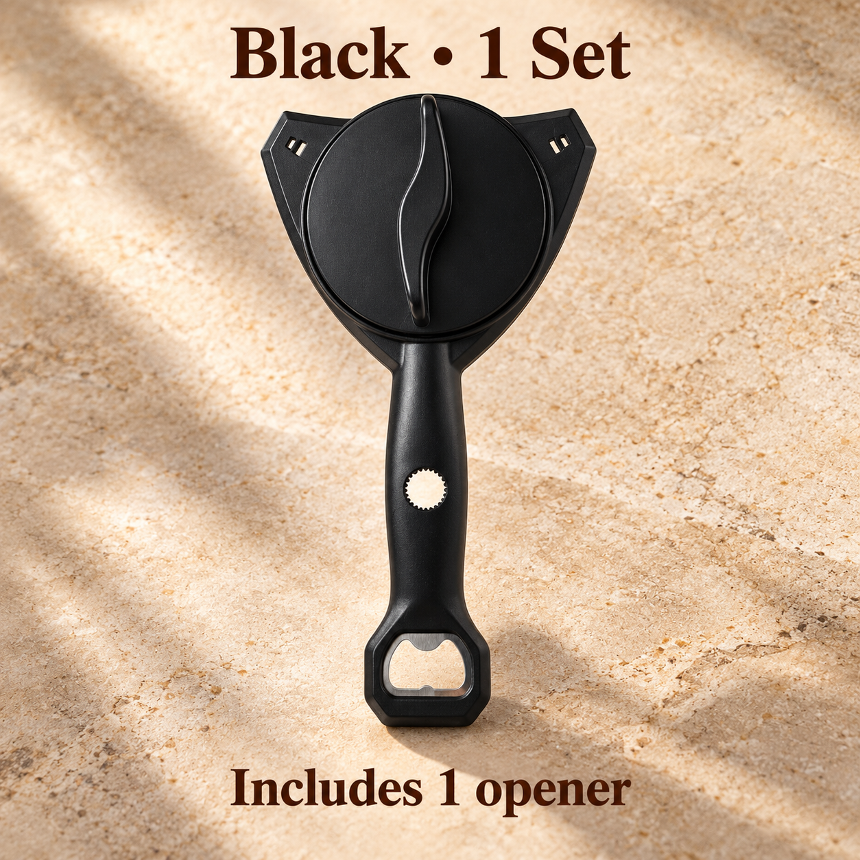 Black / 1 Set containing 1 opener